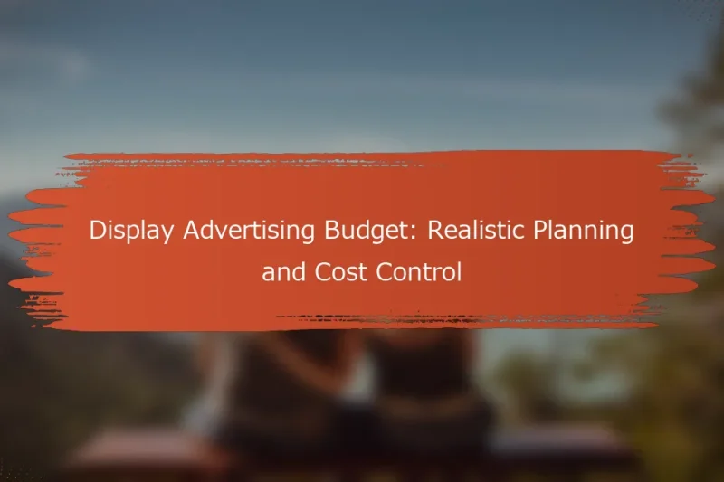 ディスプレイ広告予算: 現実的な計画とコスト管理