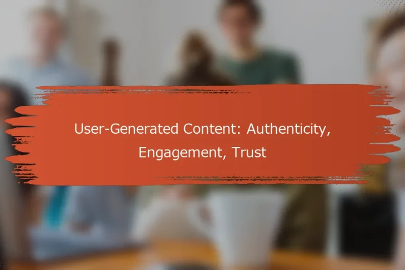 ユーザー生成コンテンツ：信頼性、エンゲージメント、信頼
