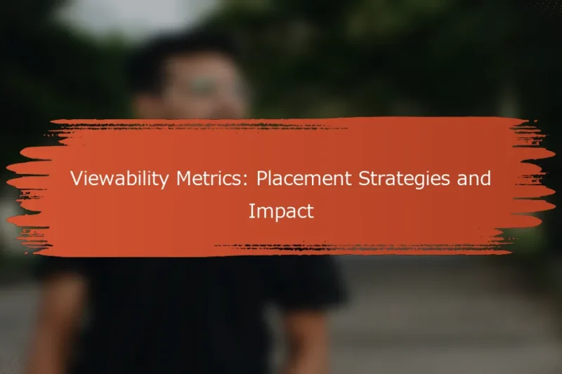 ビューアビリティメトリクス：配置戦略と影響
